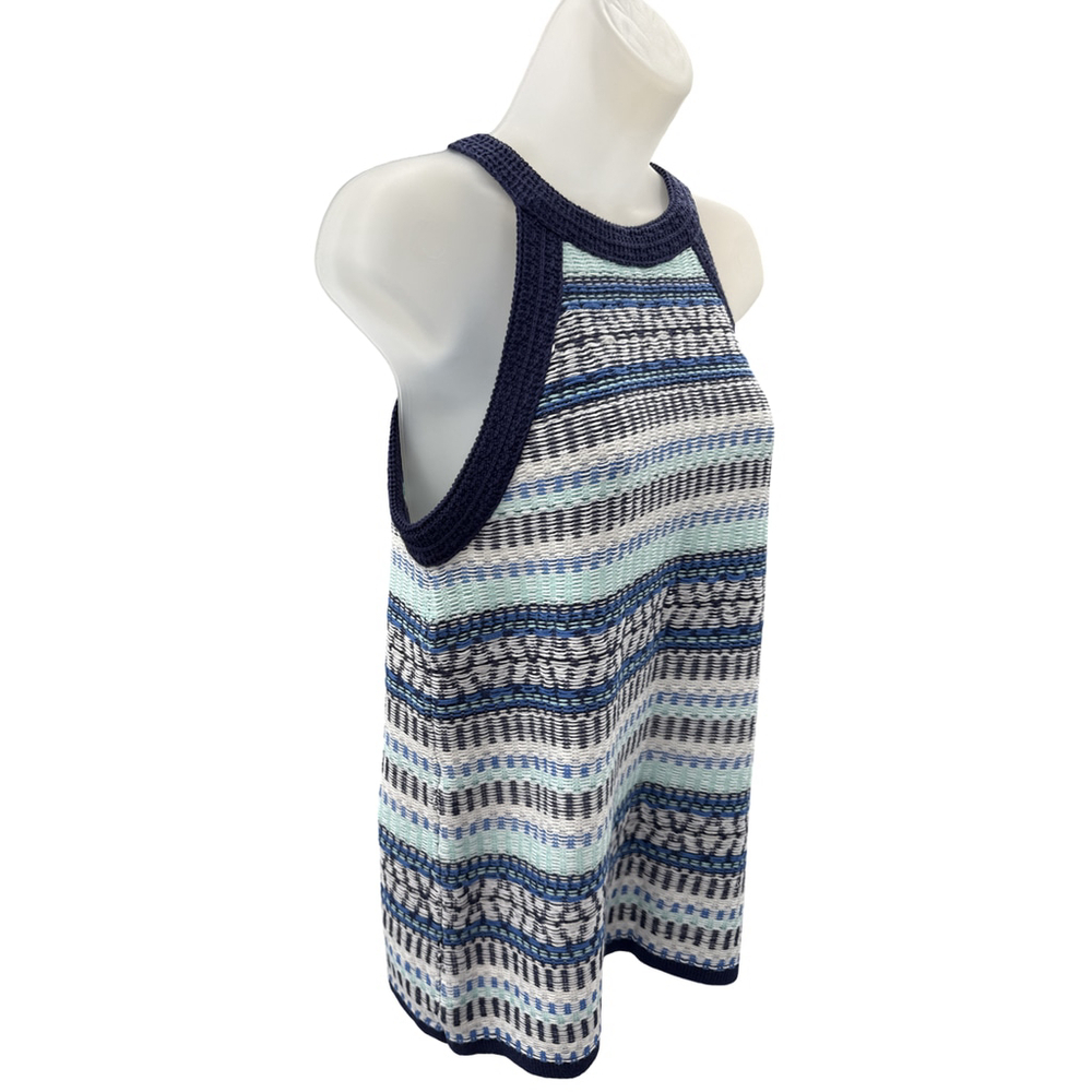 Moth Anthropologie Knit Tank Top Size XS Womens Blue Striped Sleeveless‎ NWT - Picture 6 of 10